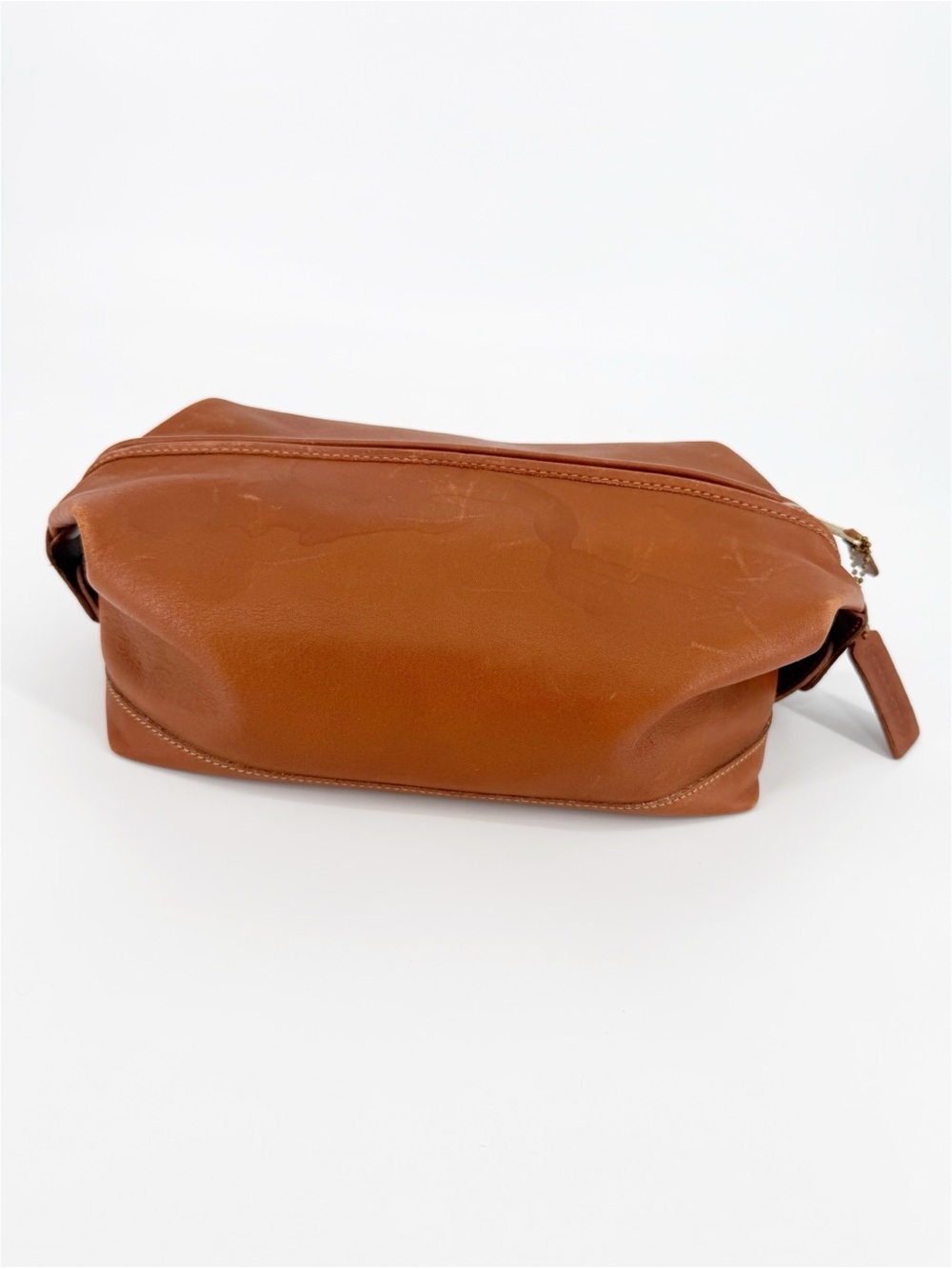 Vintage Coach Travel Multi Purpose Bag‎ British Tan Pouch Case Cosmetic Toiletry